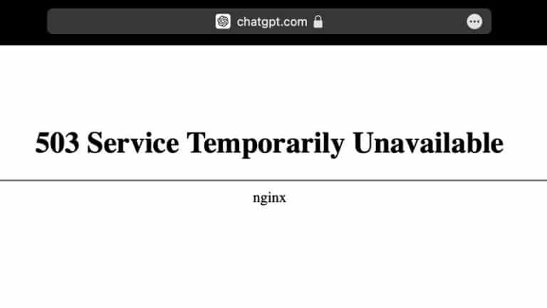 使用 ChatGPT 时如何解决：chatgpt 503 service temporarily unavailable？